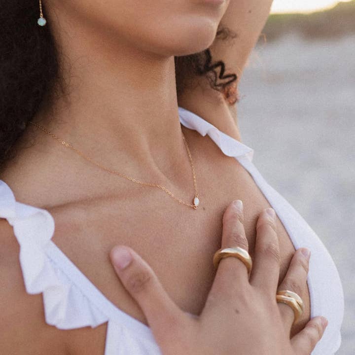 Goldie Jewelry - Wholesale Band/Stacked Ring - FEMME Ring - Bronze Sculpted Ring 4