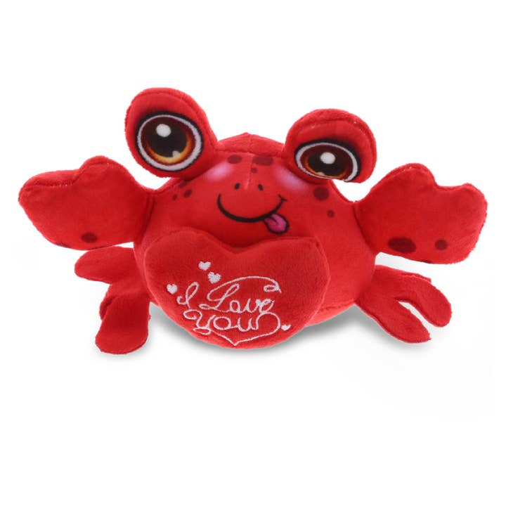 Plush I Love You Red Heart - Plush Buddies - Crab for wholesale by Cota Global