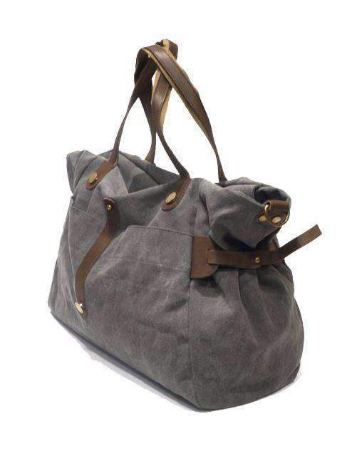 ZEDE PARIS - Wholesale Weekender Bag - Women's - SAINT-LAZARE - Weekend travel sports bag in canvas and leather44