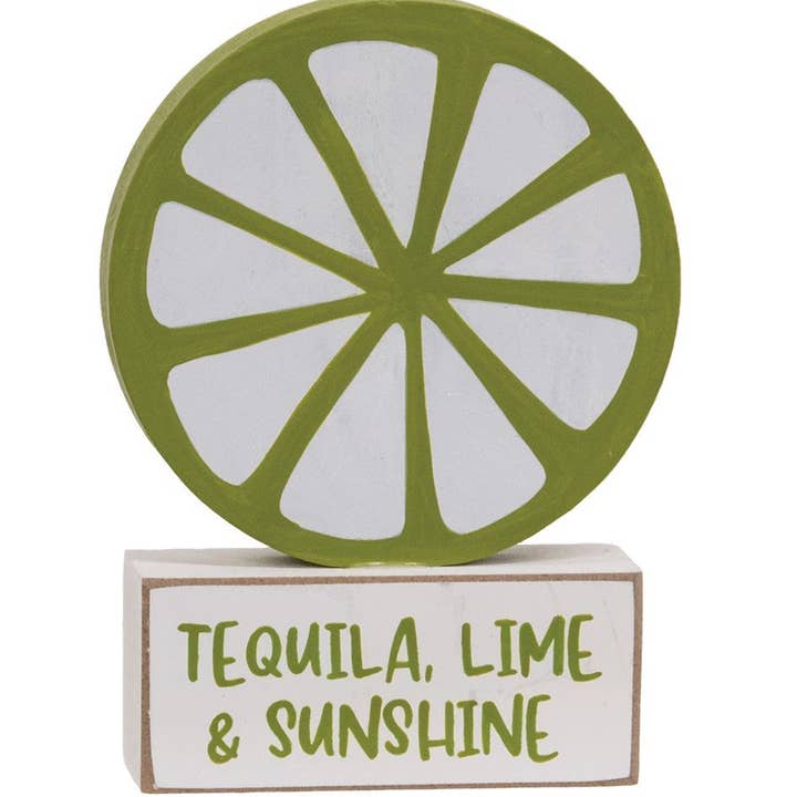 Lime on "Tequila, Lime & Sunshine" Sitter for wholesale by Col House Designs