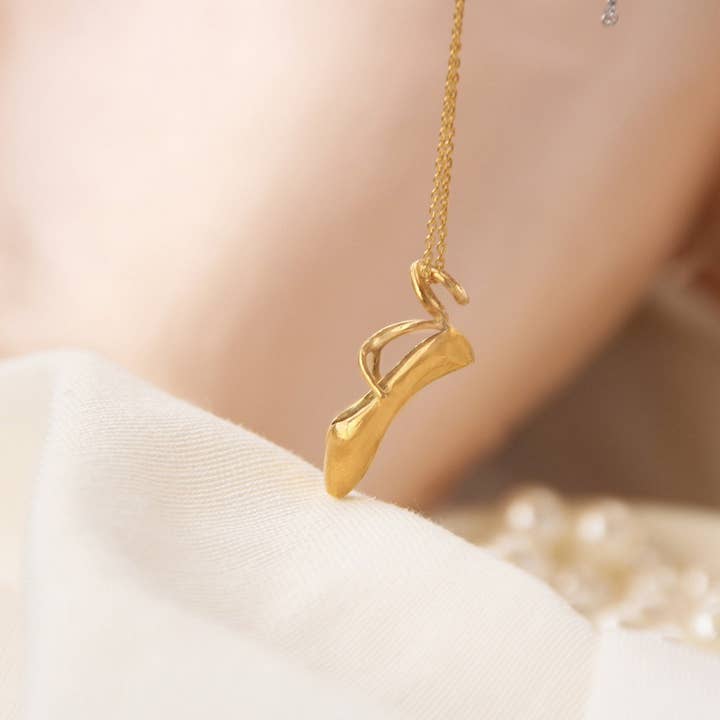 ACCITY - Wholesale Pendant/Charm Necklace - Niche ballet shoes pendant necklace_CWMM5309
