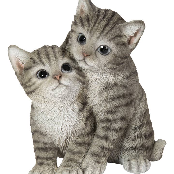 Kittens Hugging - Grey for wholesale by Hi-Line Gift Ltd.