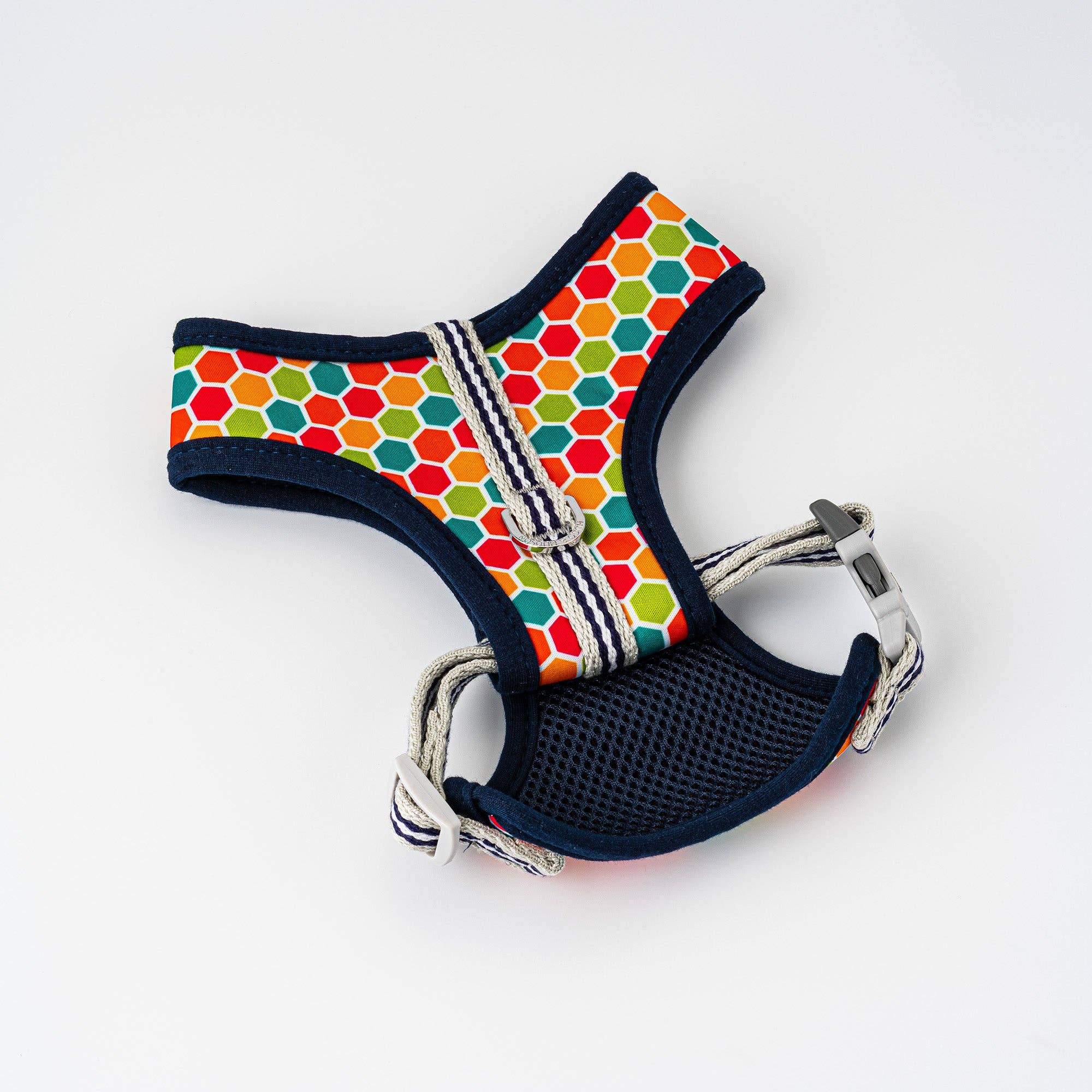Hugo & Hudson - Wholesale Pet Harness - Dog - Fabric Dog Harness - Geometric Multi-colour6