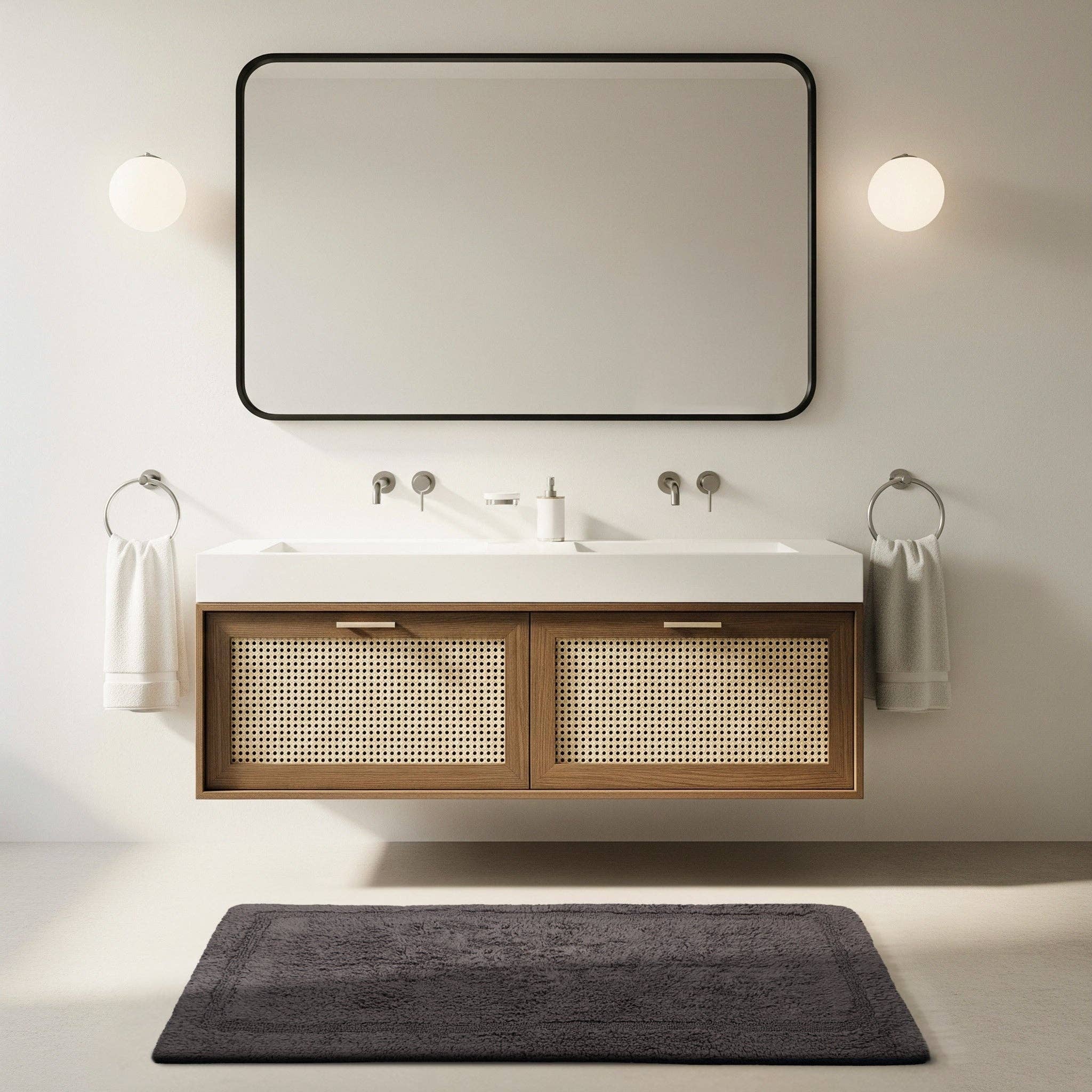 Delara - Wholesale Bath Mat - Organic Cotton Reversible Bath Mat – 3000 GSM27