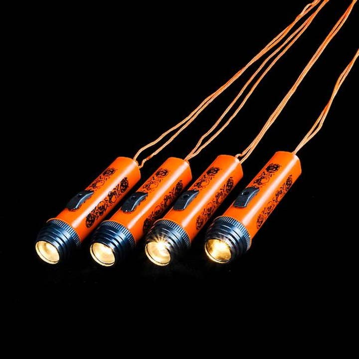JSBlueRidge Toys - Wholesale Flashlight - Pumpkin Torch Flashlight On A Rope Kids Toy