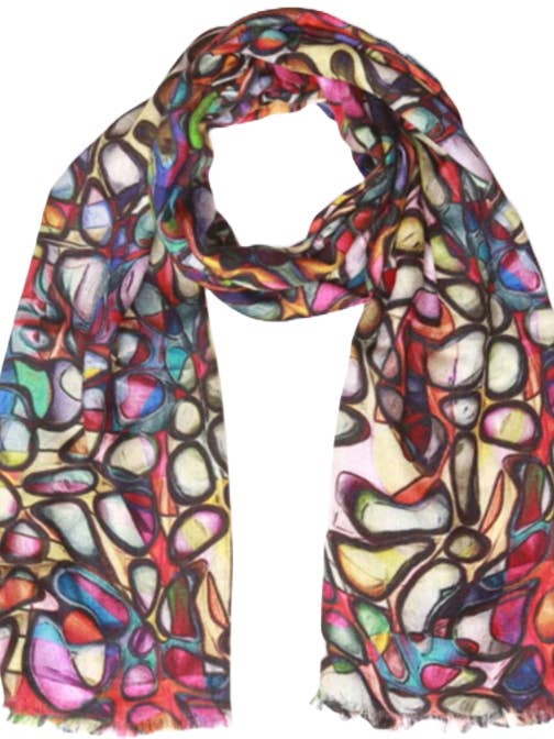 Écharpe mate en laine de verre teinté pour la vente par KikiSol