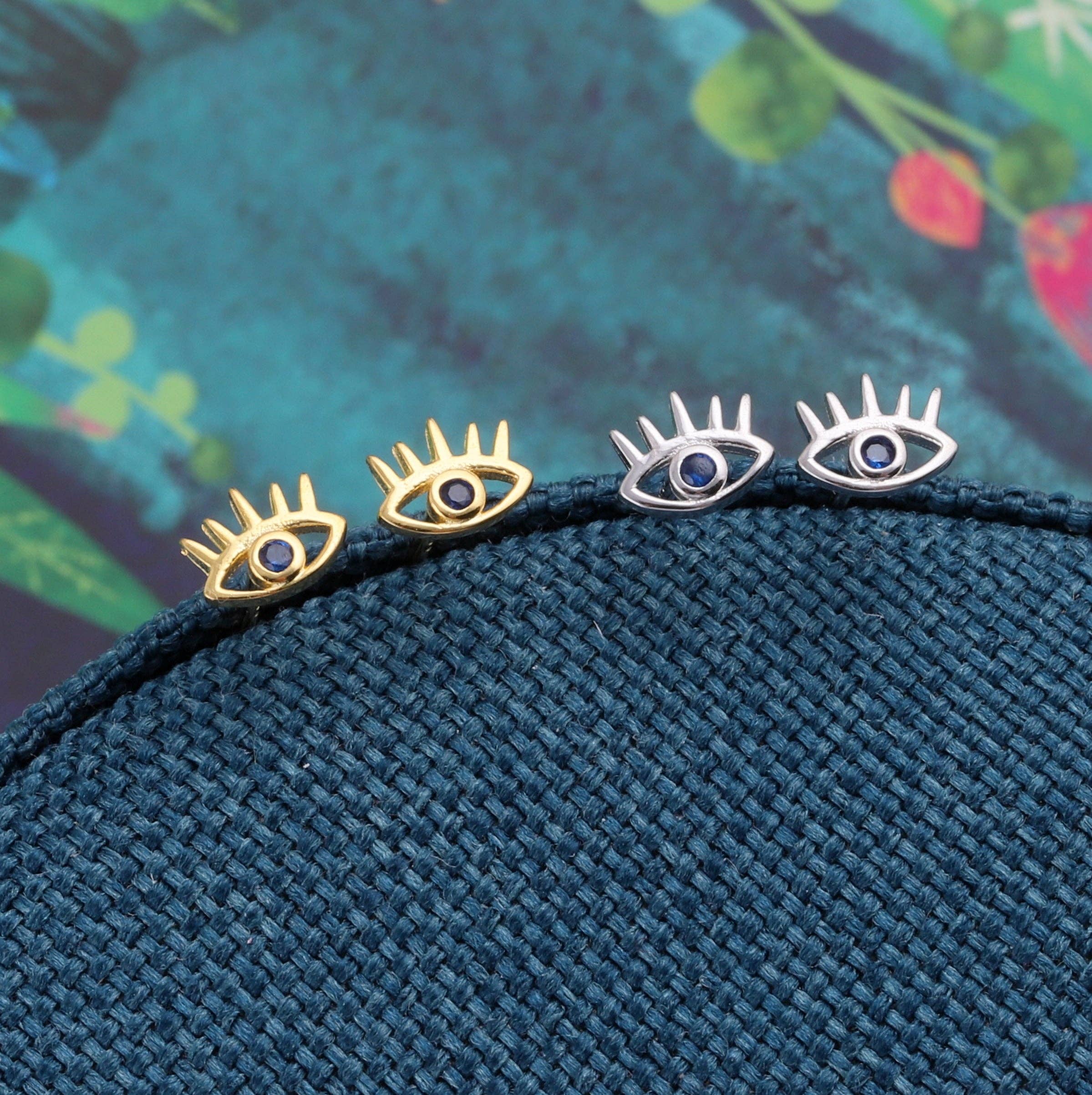 Attic creations – wholesale Stud/post earrings – TT71016 THE DEVIL Evil Eye Earrings with Lashes1