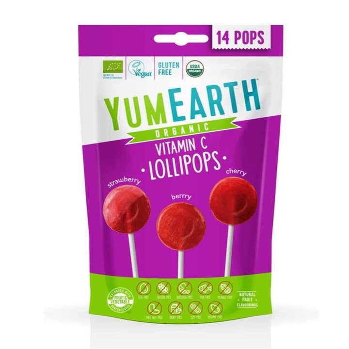 YumEarth Organic Lollipops with Vitamin C (14 pcs.) for wholesale by Original Market