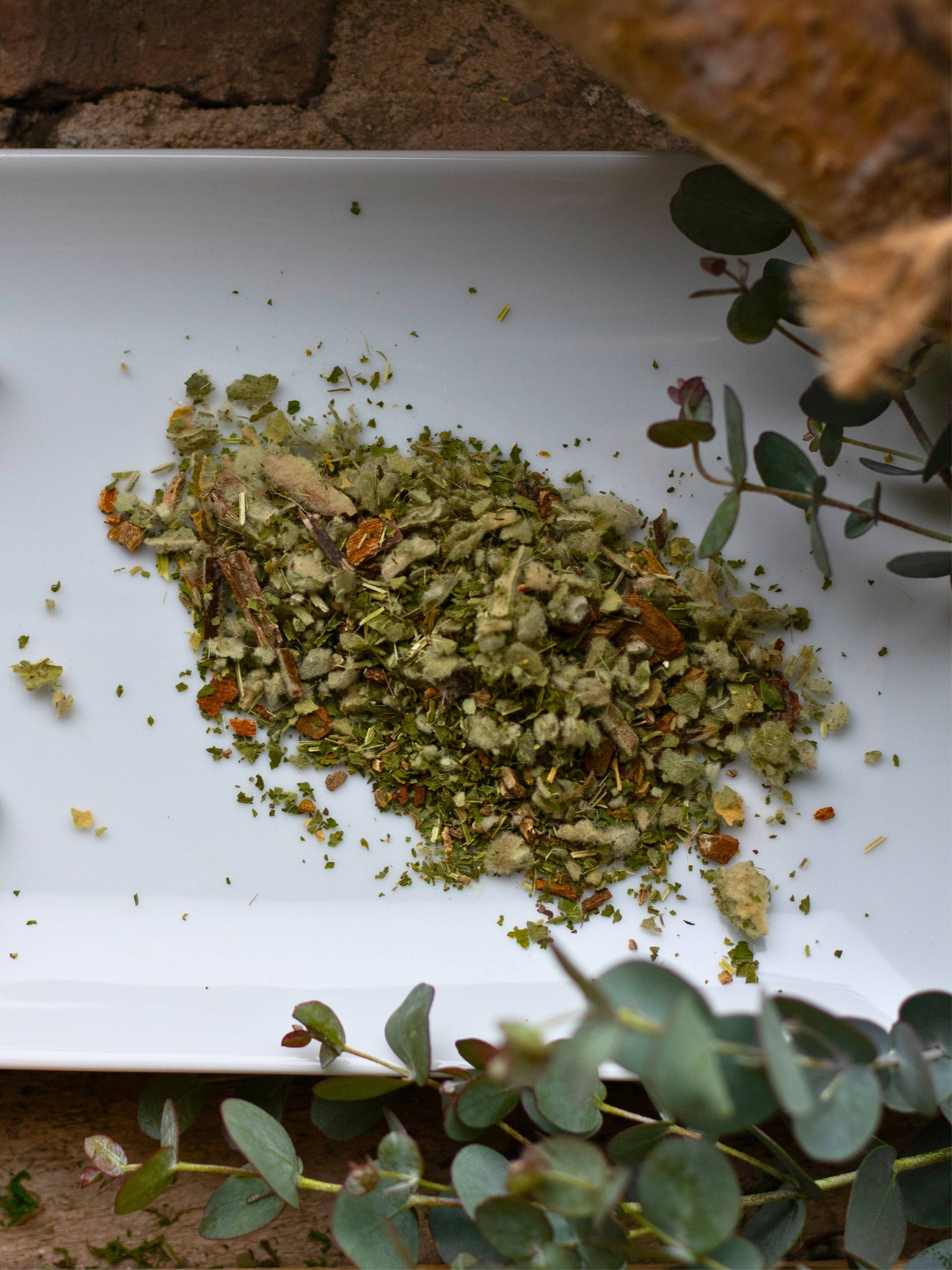 MEGAN & CO. Herbal Apothecary - Wholesale Health/Detox Tea - Chest Re-Leaf Tea Blend (Sample 1oz) – Support + Soothe1