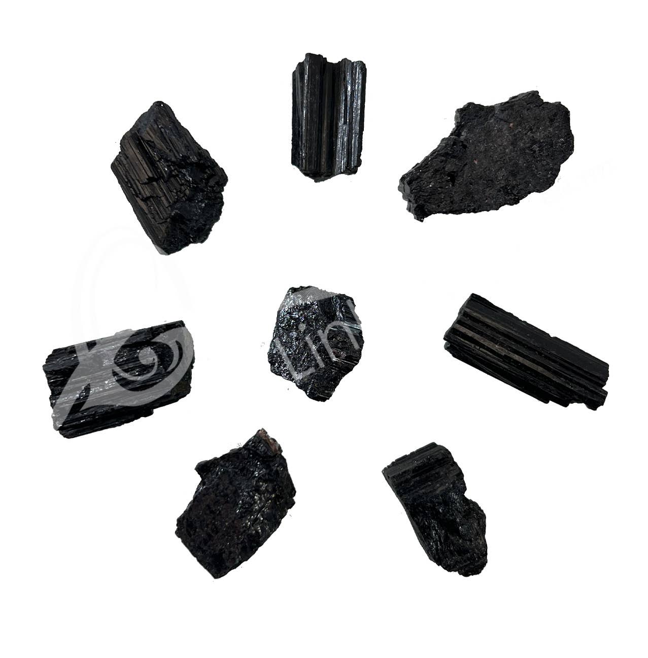 Oceanic Linkways Inc - Wholesale Spiritual Stone/Crystal - ROUGH - TOURMALINE, BLACK 1-2" (KG)2