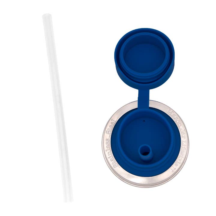 Mason Jar Lifestyle - Wholesale Drink Lids - Pop-Up Sippy Straw Leak Resistant Lids for Regular Mouth Mason Jars