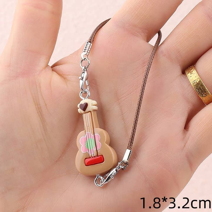 Little Trendy - Wholesale Keychain - Kids - Labubu Mini Guitar doll Accessories