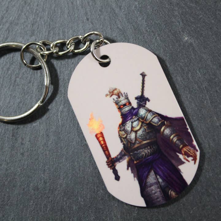 Death Knight D&D Dog Tag Keychain/Necklace for wholesale by Raven Design