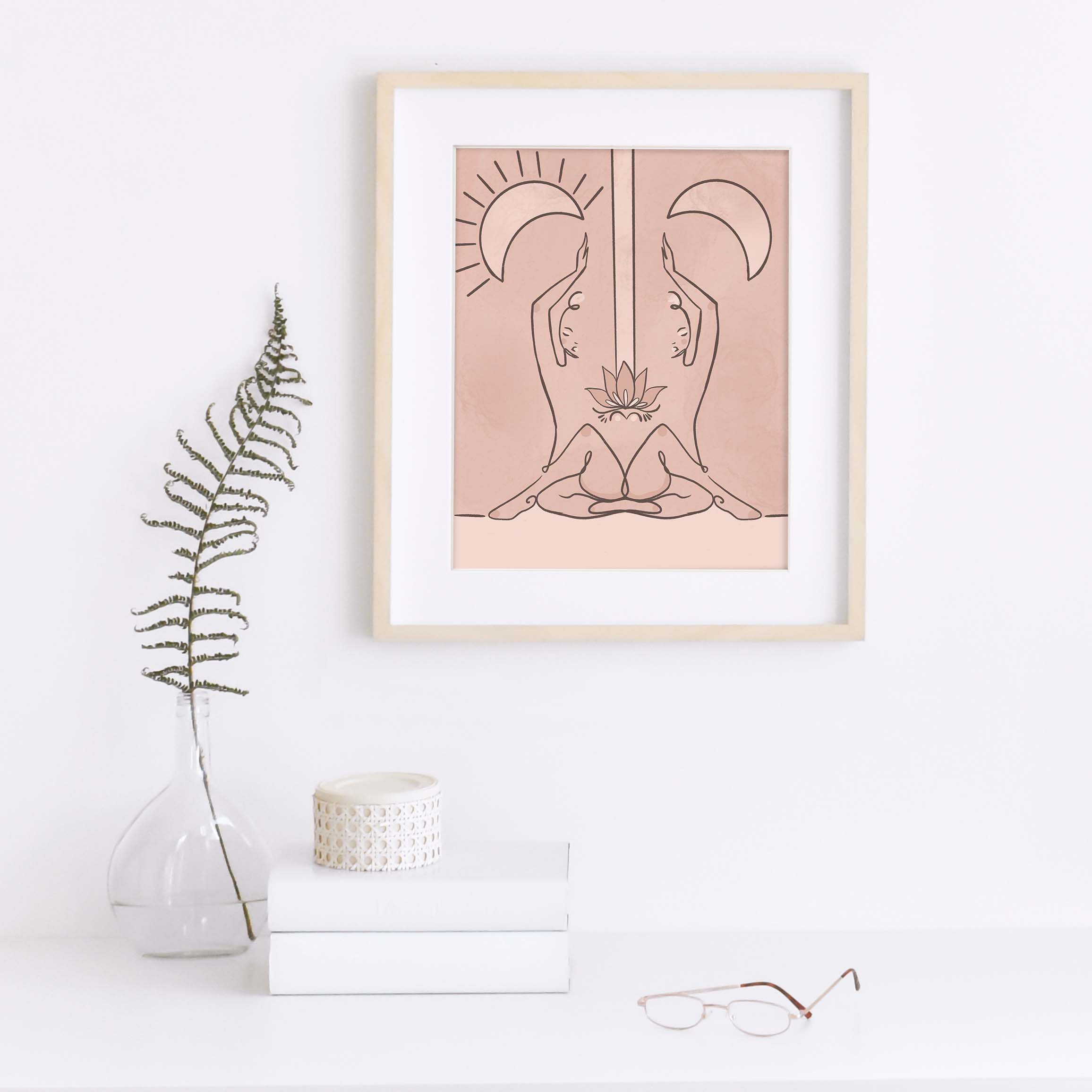 Anise Designs - Venta al por mayor Ilustración - Namaste - Lámina artística0