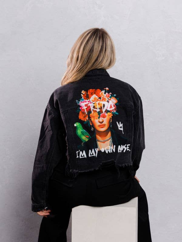 Trio Urban - Wholesale Denim Jacket - Women's - Frida Muse Crop Denim Jacket23