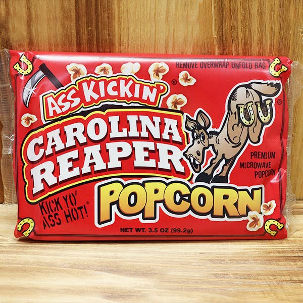 Southwest Specialty Food - Wholesale Popcorn - Ass Kickin’ Carolina Reaper Popcorn – Spicy Microwave Snack1