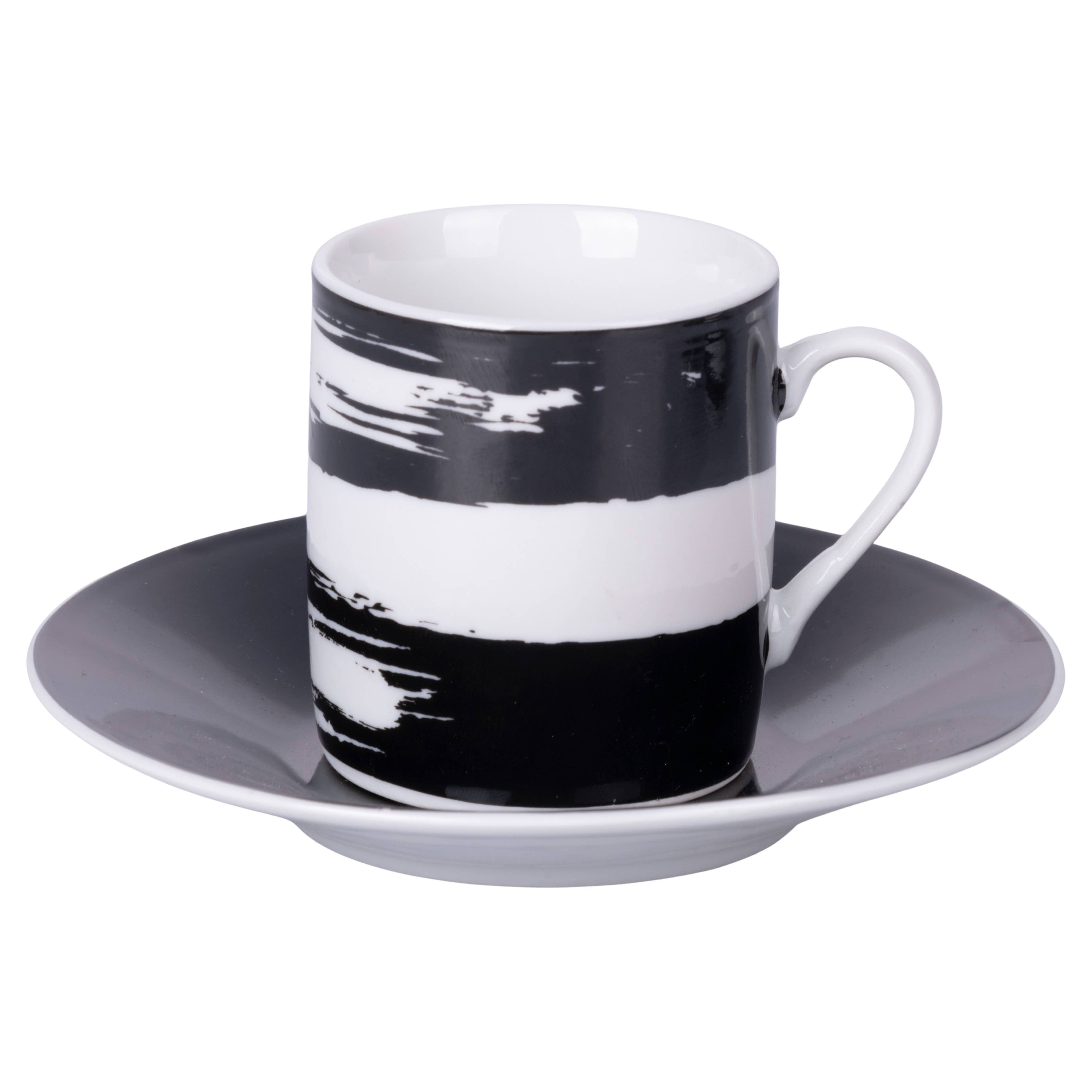 VdE Tivoli 1996 - Wholesale Coffee/Tea Cup - The Black Mood Set 6PCS Cups 90ML/saucer6