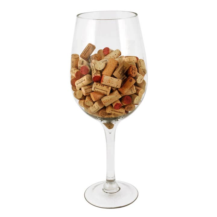 The Big Bordeaux Glass Giant Cork Holder Display for wholesale by TRUE