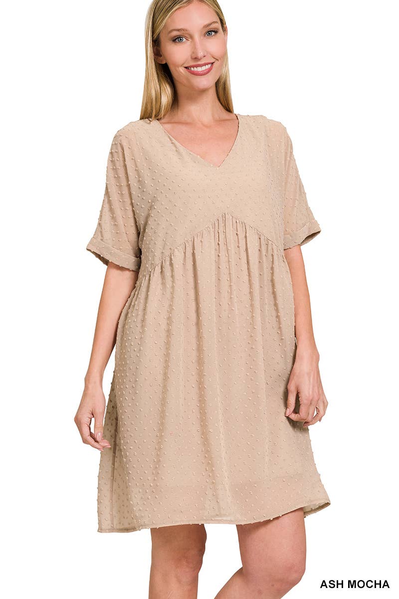 42POPS - Wholesale Dress - Women's - `.Swiss Dot Babydoll Dress Collection1