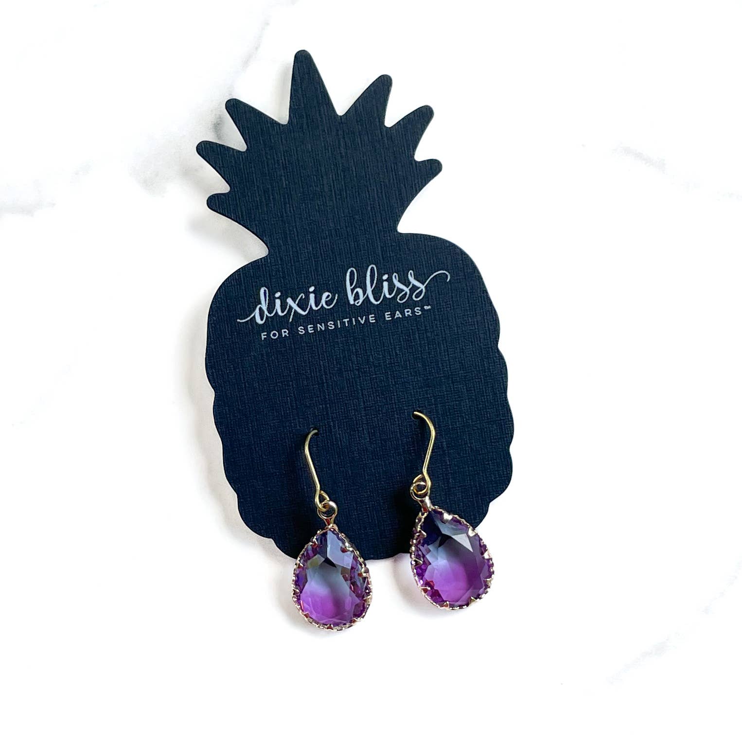 Dixie Bliss - Wholesale Dangle Earrings - Merit in Amethyst Sky1