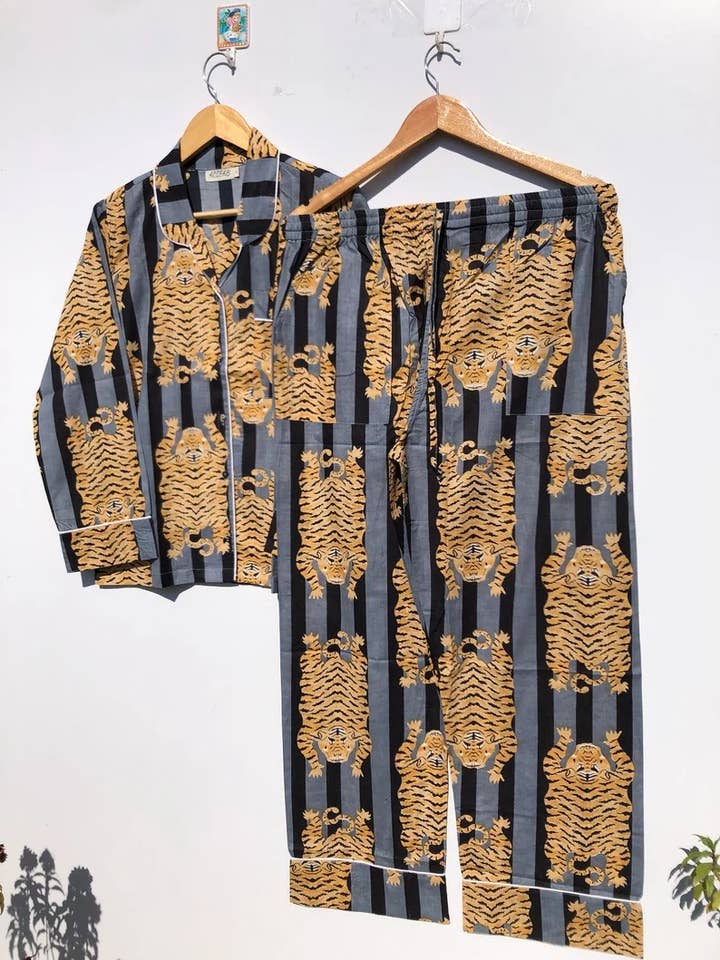 bhavnas boutique - Wholesale Sleepwear Set - Women's - Handmade Summer Pj Set Cotton Night Wear Suit