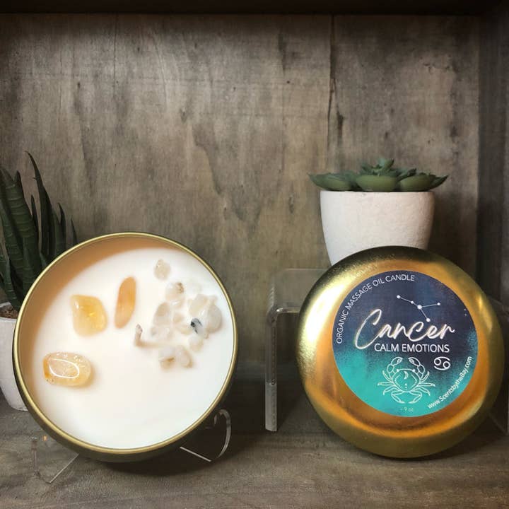 Scents by the Bay - Wholesale Travel Candles - Zodiac Hydrating Massage Oil Candles3