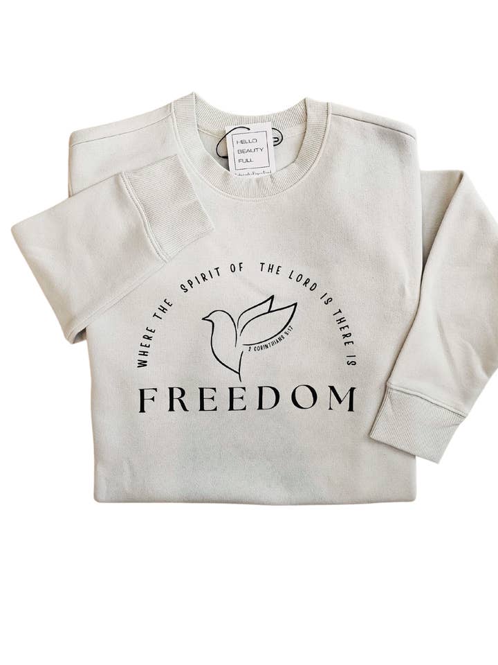 Freedom Unisex Crewneck Sweatshirt for wholesale by Hello Beauty Full & Co.