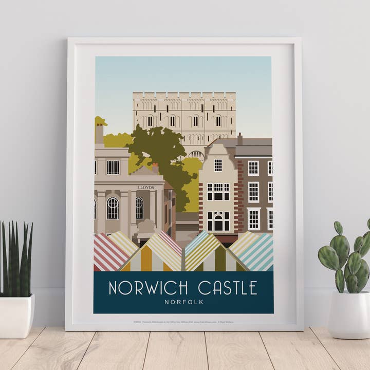 Château de Norwich - Impression artistique haut de gamme 11 x 14 po pour la vente par Star Editions