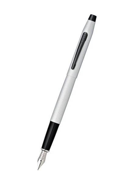 Classic Century® Brushed Chrome Fine Nib Fountain Pen for wholesale by A. T. Cross