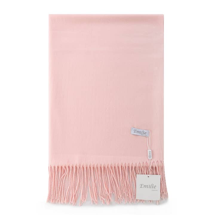 Pashmina scarf pink for wholesale by Emilie collection