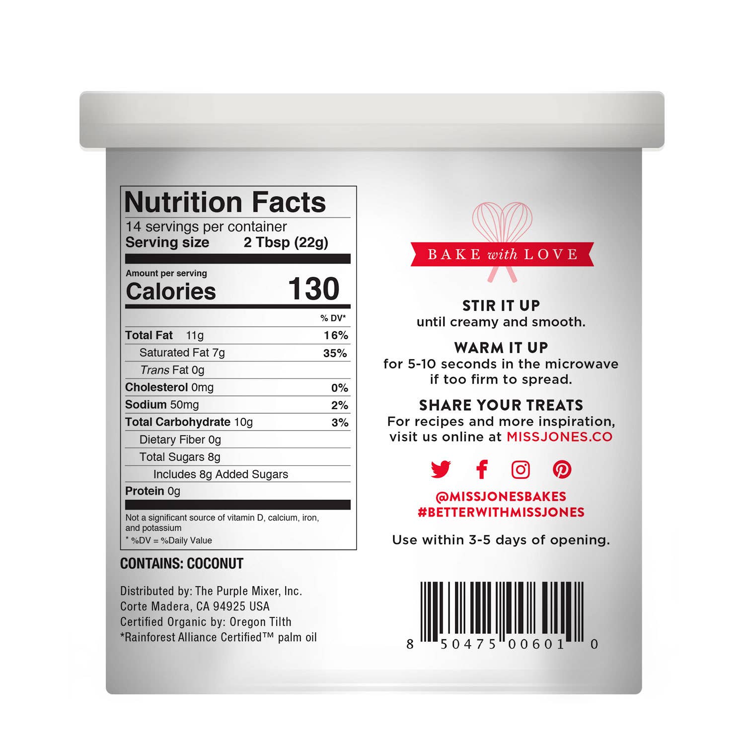 Miss Jones Baking Co. - Wholesale Cake Mix - Organic Chocolate Buttercream Frosting4