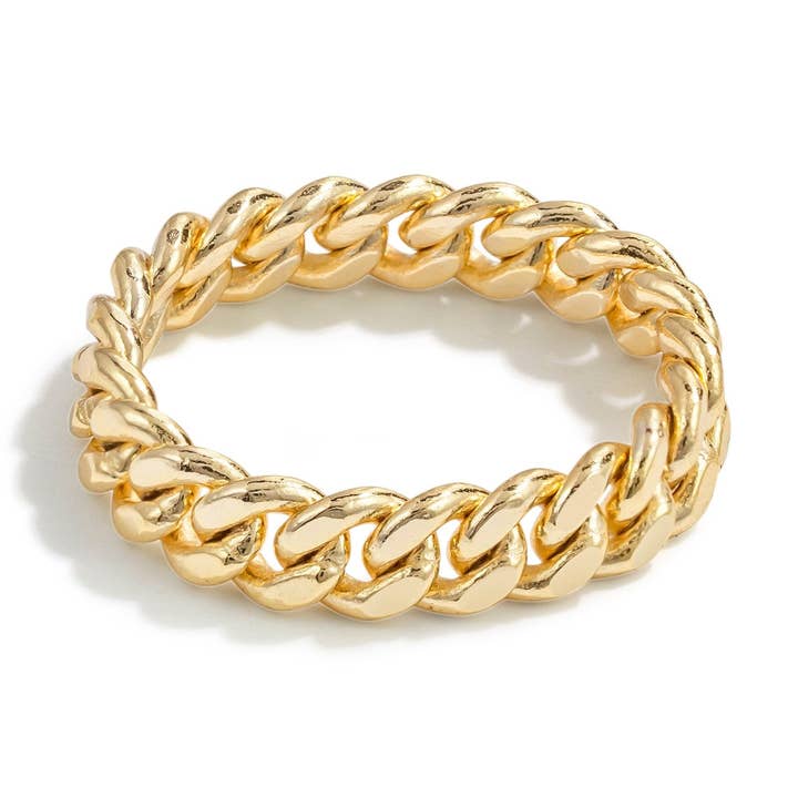 Brooklyn Gold Chain Link Ring for wholesale by Quill Fine Jewelry & Lifestyle