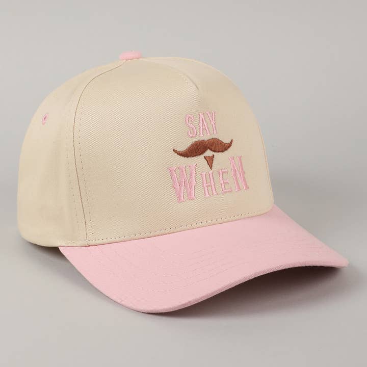 Fashion City - Wholesale Trucker Hat - Unisex - Say When Mustache Tombstone Two-Tone Trucker Hat9