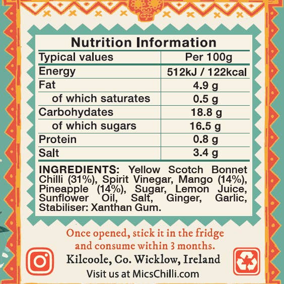 Mic's Chilli - Vendita all'ingrosso Salse piccanti - Desert Island Salsa Piccante3