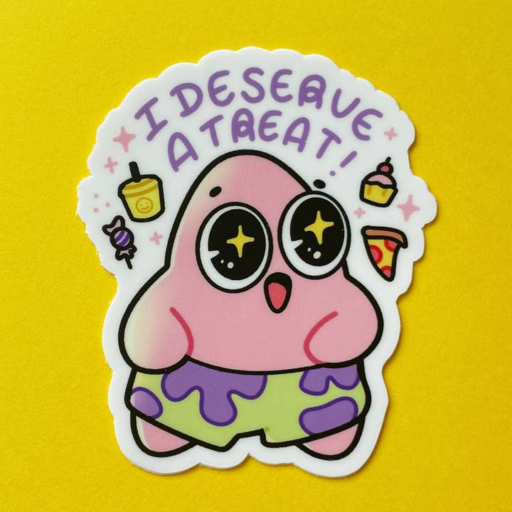 I Deserve A Treat | Vinyl Sticker for wholesale by Ghostiekid