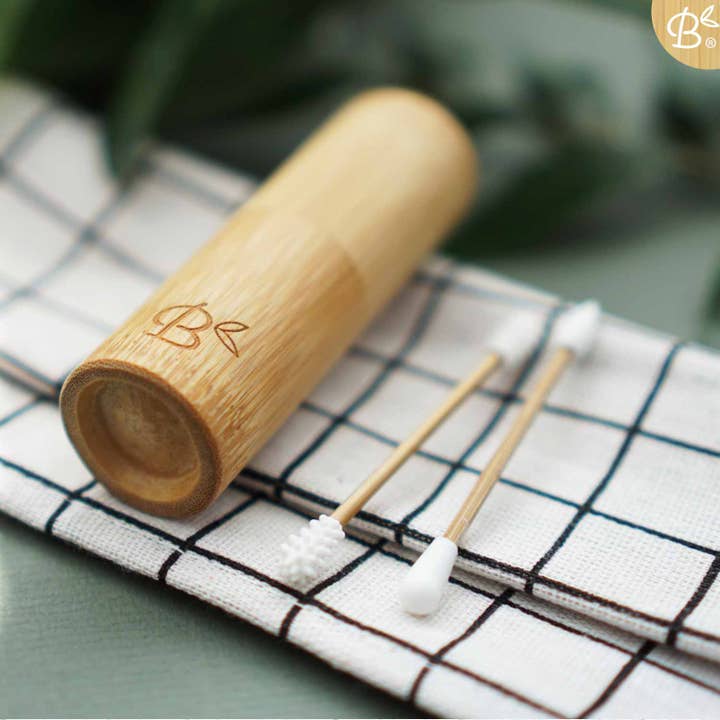 Bamboozy x Cosmeau - Wholesale Cotton Swab/Q-Tip - Reusable Bamboo Cotton Swabs 100% Organic