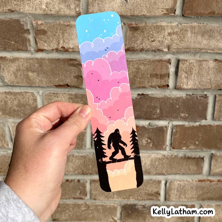 Kelly Latham Art – Großhandel Lesezeichen – Bigfoot Sasquatch Lesezeichen, Kryptiden, niedlich, Buchhandlung, Geschenk2