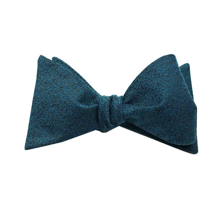 DIBI - Vendita all'ingrosso Papillon - Uomo - Papillon da annodare da annodare, color acqua e nero