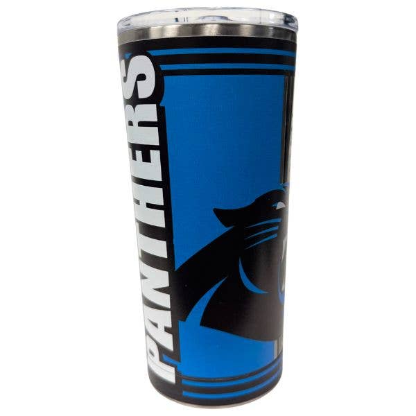 Carolina Panthers Tumblers - 20OZ Digital Hero Stainless for wholesale by St. Louis Wholesale LLC