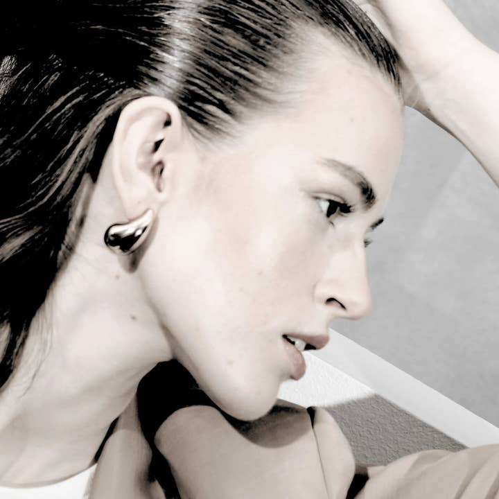 Dansk Copenhagen - Vendita all'ingrosso Orecchini a bottone - Orecchino Paisley Impermeabile Courage Placcato in Oro 18K5