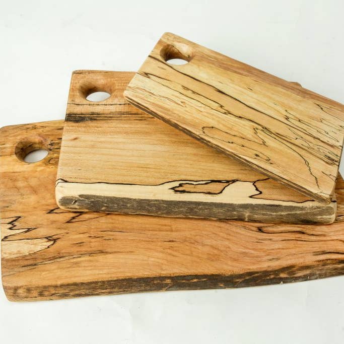 Petermans Boards and Bowls Inc. - Wholesale Cutting Board - 18" SPALTED MAPLE RECTANGULAR CUTTING BOARD