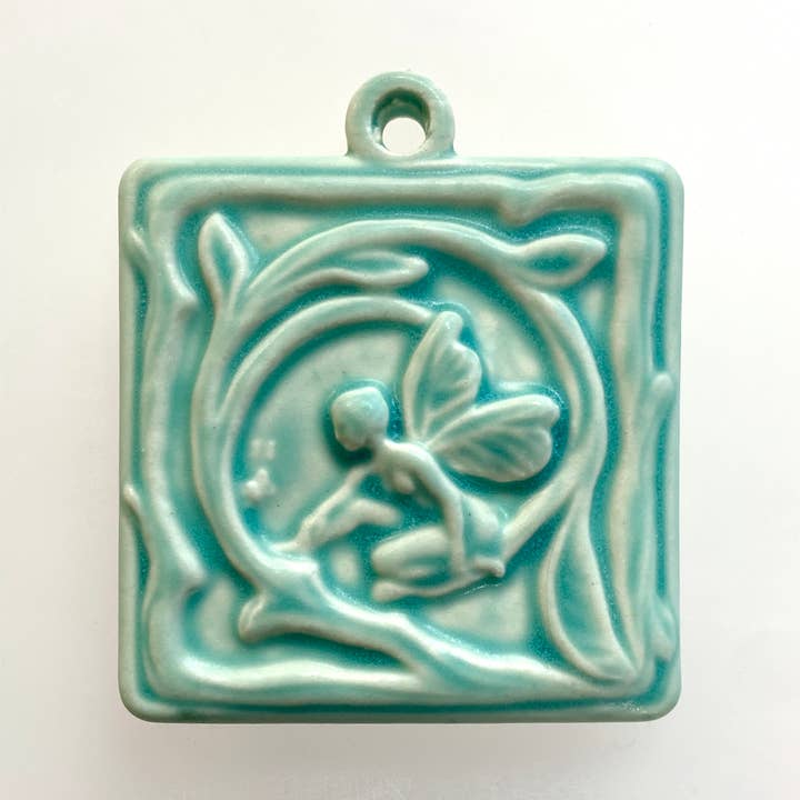 Fairy Ornament Michigan Gift Fairy theme Made in USA for wholesale by Whistling Frog Tile Inc.