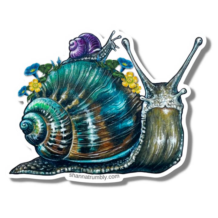 Snails Sticker for wholesale by Shanna Trumbly