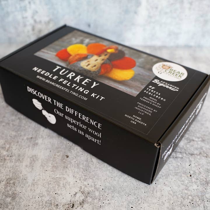 Bear Creek Felting - Wholesale DIY Craft Kit - Turkey Needle Felting Kit1