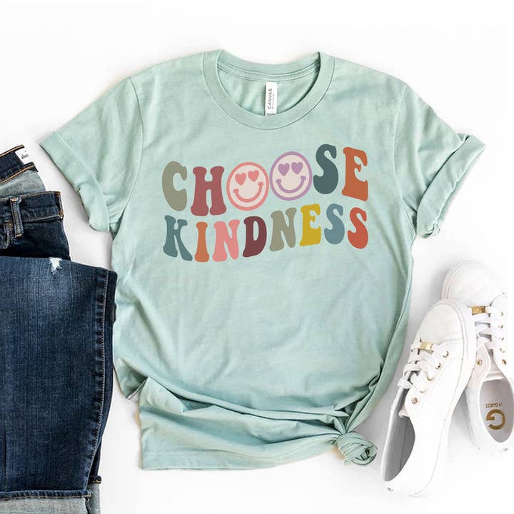 Camiseta Choose Kindness - Bella Canvas por atacado de Printliss