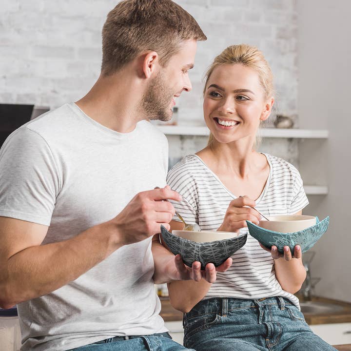 Shawn Sargent Designs - Vendita all'ingrosso Guanti da forno/Presine - Porta ciotola per microonde in vetro colorato nero5