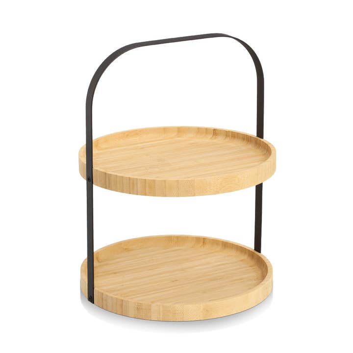 Etagere, Bambù/Metallo, Nero per la vendita all'ingrosso da parte di Zeller Present