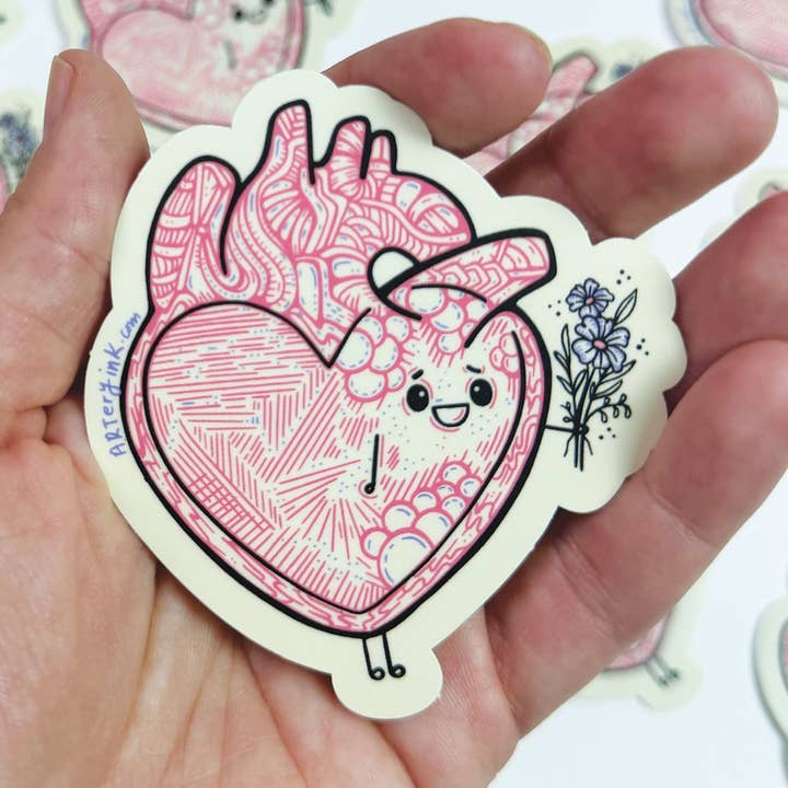 Be My Valentine Vinyl Sticker for wholesale by Artery Ink