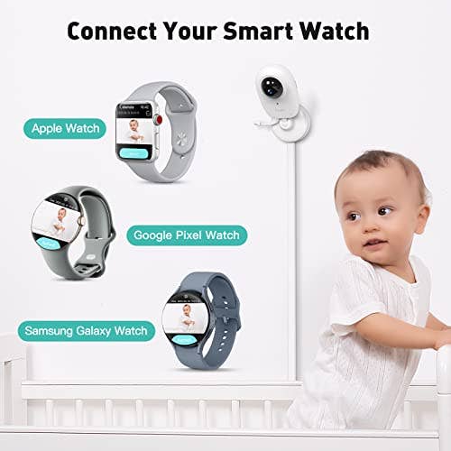 Little Martin's Drawer - Vente Babyphones - Babyphone intelligent 1080P HD avec connexion smartwatch4