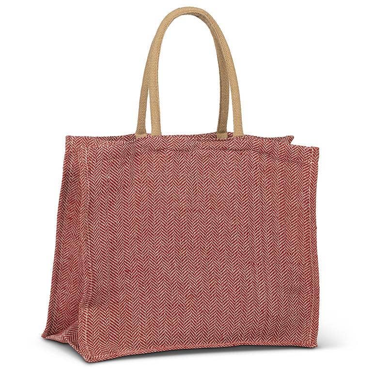 Abbott - Wholesale Tote Bag - Women's - Herringbone Tote-13x16"L4